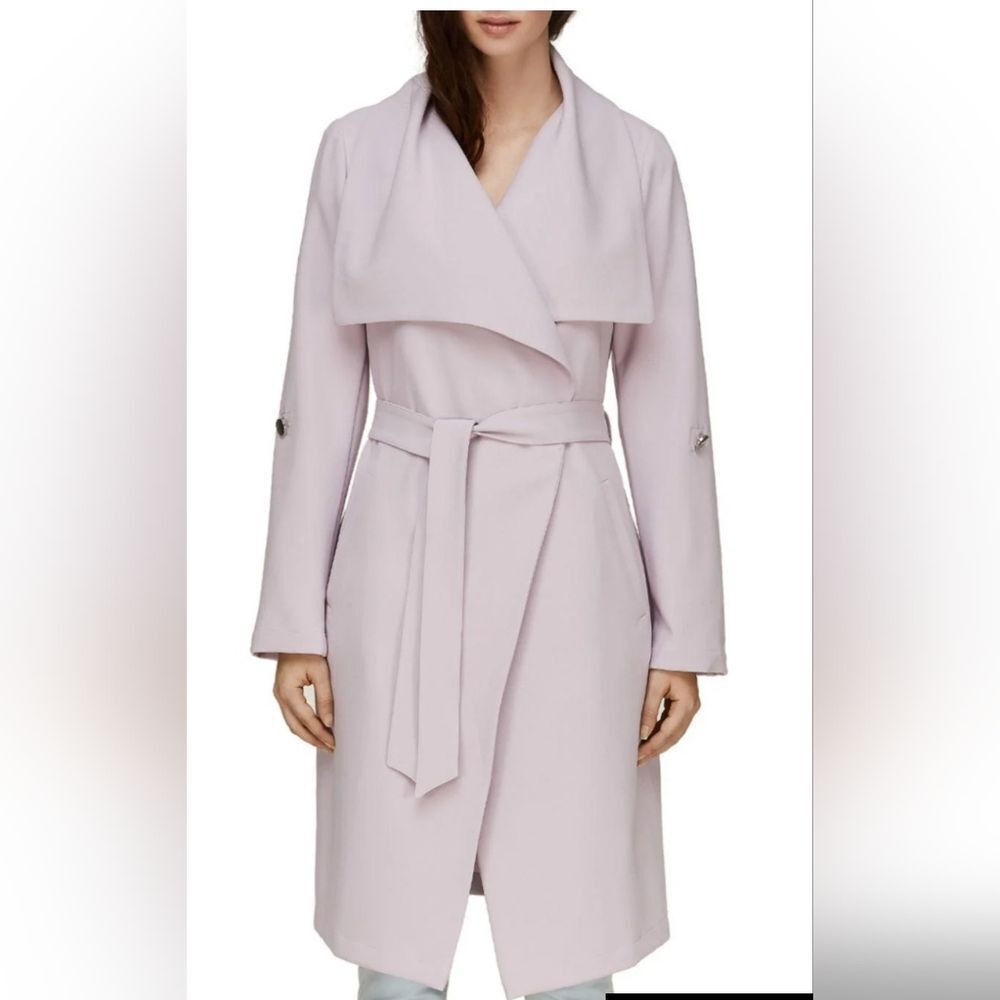 💜Soia & Kyo Relaxed Fit Trench Coat in Lavender